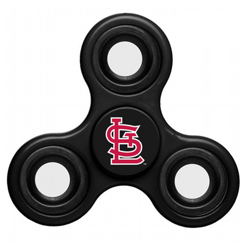 MLB St Louis Cardinals 3 Way Fidget Spinner C59 - Black